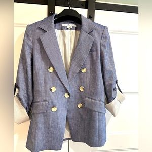 Veronica Beard Kelson linen blend blazer size 8